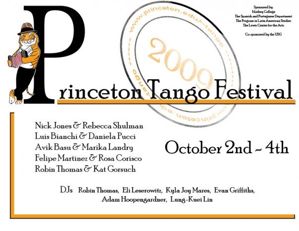 Princeton Tango Festival Flyer
